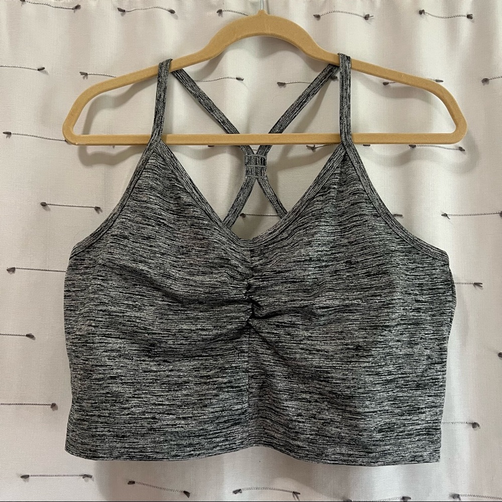 Dip racerback crop top with built in bra size XXL